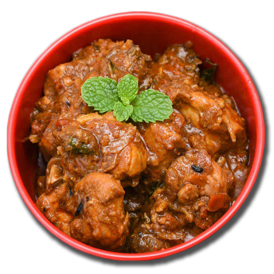 plate of chicken karahi baray